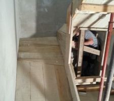 Coffrage de l'escalier