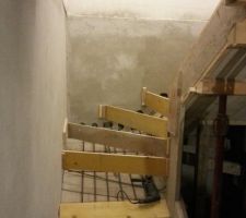 Coffrage de l'escalier