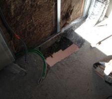 D&eacute;placement conduit du po&ecirc;lle, vue du haut