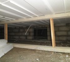 Vue sous le vide sanitaire
