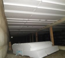 Vue sous le vide sanitaire