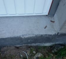 Fissure dans un angle du garage