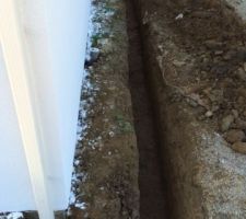 Tranchées eaux pluviales