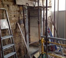 Ouverture entre la buanderie et le garage