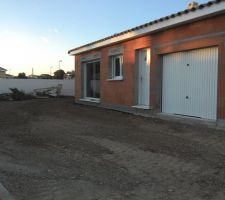 Raccordement et terrassement faits