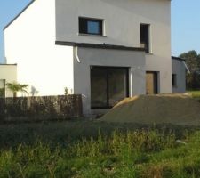 Facade sud ouest 
enduit terminé