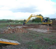 D&eacute;but de terrassement