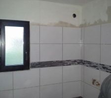 Faience salle de bain, pas si facil a poser