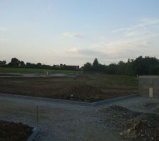 Le terrain avant les clotures