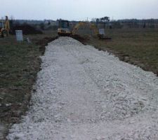 Réalisation chemin d'accés : 100 mètres.