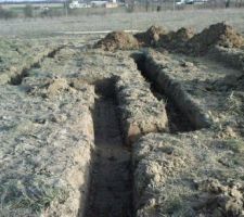 Fouilles pour fondation