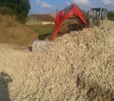 Terrassement un peu calcaire