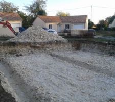 Fin du terrassement et semelle