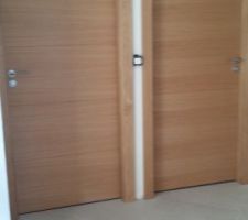 Porte salle de bains, WC (avant insert)