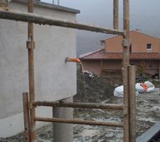 Ecoulement sud-ouest de la terrasse sud