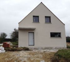 Enduit fini en cours de séchage