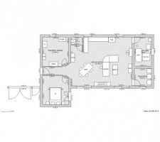 Plan maison avec meuble