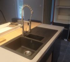 Pose évier et robinet