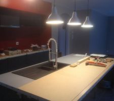 Pose &eacute;vier et robinet