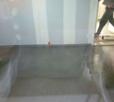 Chape lisse dans la chambre coté nord