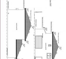Plan de facades (Nord en limite de propriété)