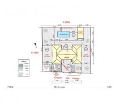 Implantation de la maison sur le terrain