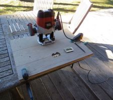 Premi&egrave;re passe de la d&eacute;fonceuse &agrave; 8mm... sauf que c'est &agrave; l'envers.