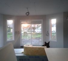 Vue du bow window et du chien du plaquiste ( le premier à profiter de la vue )... :)