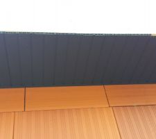 Debords de toiture avec habillage PVC couleur RAL 7016.