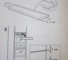 Le conseil Ik&eacute;a: scier la jolie planche de d&eacute;cor :-( Bof bof...