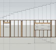 Plan de fabrication mur - côtes