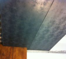 Plafond tendu système de fixation avec baguette pvc spécial