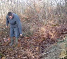 L'etat du terrain avant le commencement 
vous l'aurez deviner c'été un bois