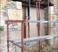 Ouverture de la porte vitrée 180x215