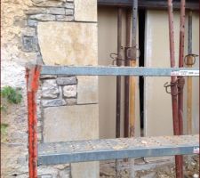 Ouverture de la porte vitrée 180x215