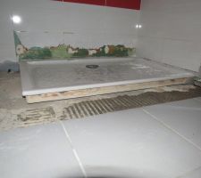 Modification bac de douche