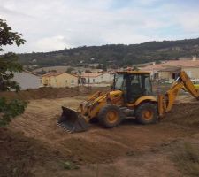 D&eacute;but du terrassement le 15 sept 2014