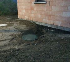 Cuve de récupération des eaux de pluie et puit perdu