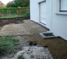 Préparation terrasse arrière