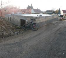 Trou de fondation Face Nord rebouché