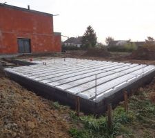 Préparation pour la dalle