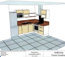 Proposition d'aménagement de la cuisine par Ixina.
Compétitifs et performants.