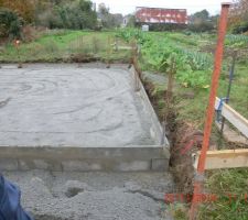 Réalisations des fondations.