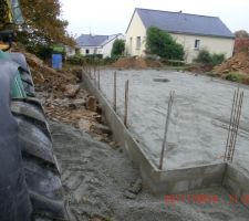 Réalisations des fondations.