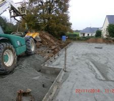 Réalisations des fondations.