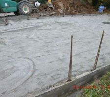 Réalisations des fondations.