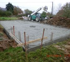 Réalisations des fondations.