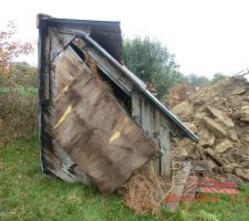 La cabane a enlever.