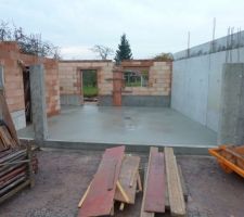 Dalle du garage