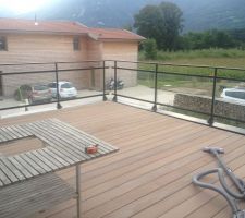 La terrasse en geolam duo plus terminée